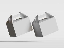 Cartoon cardboard boxes. Carton delivery boxes, open and closed shipping package with fragile signs, parcel delivery boxes photo