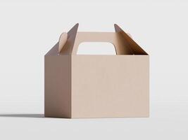 Cartoon cardboard boxes. Carton delivery boxes, open and closed shipping package with fragile signs, parcel delivery boxes photo