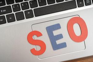 Web analytics and marketing concept. Search engine optimization SEO browsing concept. photo