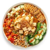 Vegetables And Eggs Boiled photo