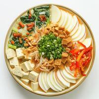 Vegetables And Eggs Boiled photo