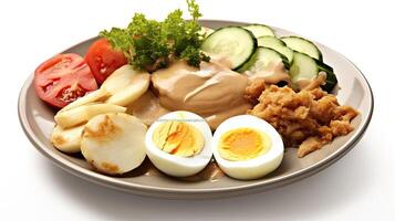 Vegetables And Eggs Boiled photo