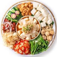 Vegetables And Eggs Boiled photo