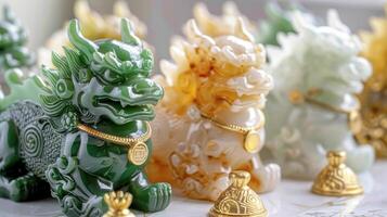 Jade Pixiu statue,pixiu symbol,pixiu Chinese,Pixiu is a symbol of good luck and money flowing in.Be prosperous and prosperous Prosper in business,wealth and wealth,people admire the business aspect. photo