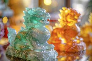 Jade Pixiu statue,pixiu symbol,pixiu Chinese,Pixiu is a symbol of good luck and money flowing in.Be prosperous and prosperous Prosper in business,wealth and wealth,people admire the business aspect. photo