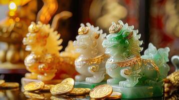 Jade Pixiu statue,pixiu symbol,pixiu Chinese,Pixiu is a symbol of good luck and money flowing in.Be prosperous and prosperous Prosper in business,wealth and wealth,people admire the business aspect. photo