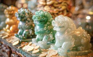 Jade Pixiu statue,pixiu symbol,pixiu Chinese,Pixiu is a symbol of good luck and money flowing in.Be prosperous and prosperous Prosper in business,wealth and wealth,people admire the business aspect. photo
