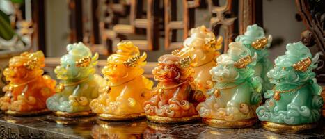 Jade Pixiu statue,pixiu symbol,pixiu Chinese,Pixiu is a symbol of good luck and money flowing in.Be prosperous and prosperous Prosper in business,wealth and wealth,people admire the business aspect. photo