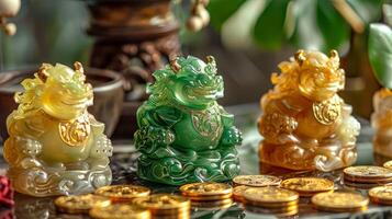Jade Pixiu statue,pixiu symbol,pixiu Chinese,Pixiu is a symbol of good luck and money flowing in.Be prosperous and prosperous Prosper in business,wealth and wealth,people admire the business aspect. photo