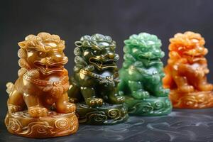 Jade Pixiu statue,pixiu symbol,pixiu Chinese,Pixiu is a symbol of good luck and money flowing in.Be prosperous and prosperous Prosper in business,wealth and wealth,people admire the business aspect. photo