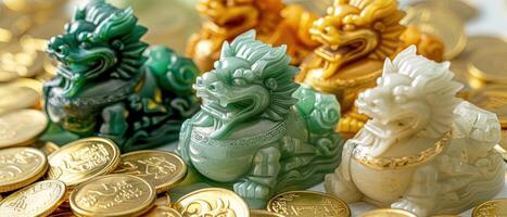 Jade Pixiu statue,pixiu symbol,pixiu Chinese,Pixiu is a symbol of good luck and money flowing in.Be prosperous and prosperous Prosper in business,wealth and wealth,people admire the business aspect. photo