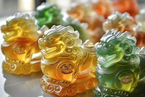 Jade Pixiu statue,pixiu symbol,pixiu Chinese,Pixiu is a symbol of good luck and money flowing in.Be prosperous and prosperous Prosper in business,wealth and wealth,people admire the business aspect. photo