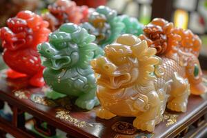 Jade Pixiu statue,pixiu symbol,pixiu Chinese,Pixiu is a symbol of good luck and money flowing in.Be prosperous and prosperous Prosper in business,wealth and wealth,people admire the business aspect. photo