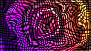 funky retro fundo com colorida brilhando transformando luz formas. isto groovy psicodélico anos 60 ou Anos 70 fundo é cheio hd e looping. video