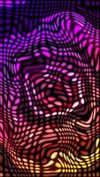 vertical - funky retro fundo com colorida brilhando transformando luz formas. isto groovy psicodélico anos 60 ou Anos 70 fundo é cheio hd e looping. video