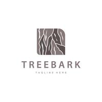 Wood logo design structure layers forest tree bark template vector