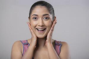 Photo Of A Beautiful Young Girl With An OMG WOW Expression On Her Face