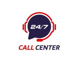 Call center, customer support service symbol vector