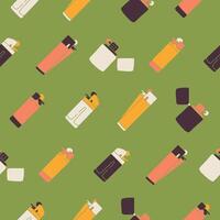 Collection of Lighter Seamless Pattern illustration Design vector