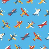 Collection of Plane Seamless Pattern illustration Design vector