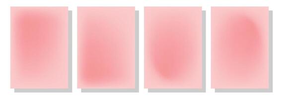 Set of abstract liquid backgrounds. Gradation mesh. Dark color blend effect. Blurred liquid colorful mix. vector