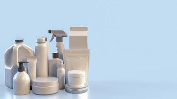 The Package on clear Background image 3d rendering. photo