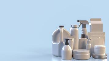 The Package on clear Background image 3d rendering. photo