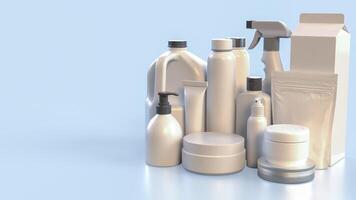 The Package on clear Background image 3d rendering. photo