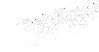 Concept of geometric mesh lines on a white background. vector