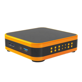 Small Computer with USB Port on the Side on Transparent background AI-Generative png