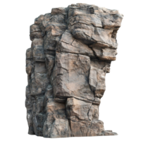 Rock Formation on Transparent background AI-Generative png