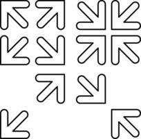 Full screen icon Max min sketch vector