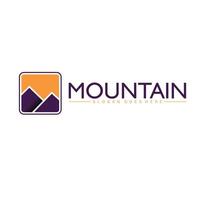 Abstract Mountain Logo Geometric Shape Initial Letter M isolated on White Background vector