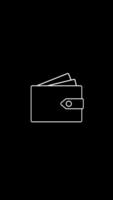 Animated wallet and credit cards icon on transparent alpha channel background. Business and finance. For your project and explainer . 4K animation. video