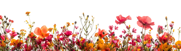 A Vibrant Bouquet of Flowers with a Transparent Background png