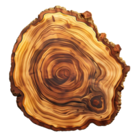 The Intricate Rings of a Tree Trunk with a Transparent Background png