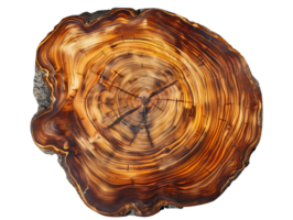 Tree Rings Showing Growth Pattern on a Transparent Background png