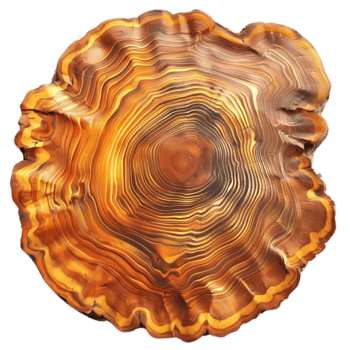 complexe motifs de une arbre le tronc traverser section avec transparent Contexte png