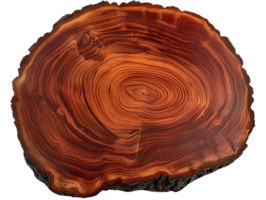 The Intricate Patterns of a Tree Trunk Cross-Section, Revealing the Story of Its Growth Rings with a Transparent Background png