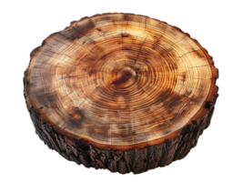 Tree Trunk Cross Section with Transparent Background png