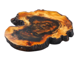 Stunning Natural Wood Slab with a Transparent Background for Unique and Rustic Crafts png