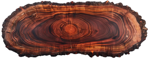 Stunning Walnut Tree Slice with a Transparent Background - Natural Wood Grain Patterns, Rustic Elegance, Perfect for Crafts and Decor png