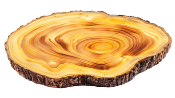 Natural Wood Slice with Visible Grain, Rustic and Organic, Ideal for Crafts and Decoration, Perfect for Home Decor and DIY Projects, Circular Wooden Slab with Transparent Background. png