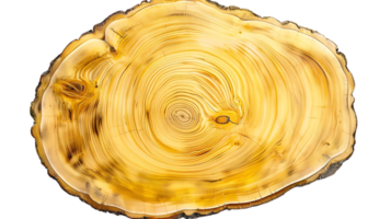 A Closeup of a Tree Trunk's Annual Growth Rings, Displaying a Beautiful Pattern with a Transparent Background png