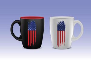 Realistic mug design Template vector