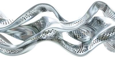 Abstract Metallic Structure with a Transparent Background png