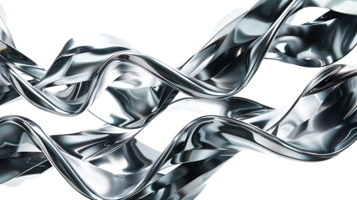 Metallic Waves Intertwine and Flow, Creating a Dynamic Abstract Background png