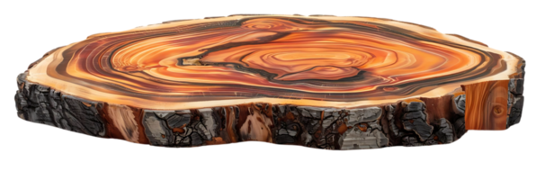 Stunning Wood Slice with a Transparent Background, Perfect for Crafting and Decoration png