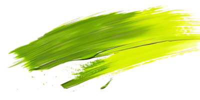 Green Paint Swatch with Transparent Background for Design and Art Projects png