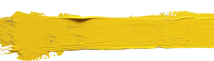 Abstract Yellow Paint Stroke with Transparent Background for Graphic Design, Website, and Branding png